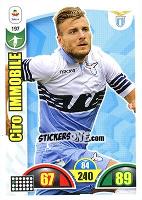 Sticker Ciro Immobile - Calciatori 2018-2019. Adrenalyn XL n. 197 - Panini
