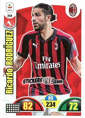 Sticker Ricardo Rodriguez - Calciatori 2018-2019. Adrenalyn XL n. 204 - Panini