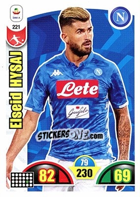 Sticker Elseid Hysaj - Calciatori 2018-2019. Adrenalyn XL n. 221 - Panini