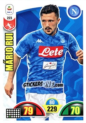 Sticker Mário Rui - Calciatori 2018-2019. Adrenalyn XL n. 223 - Panini