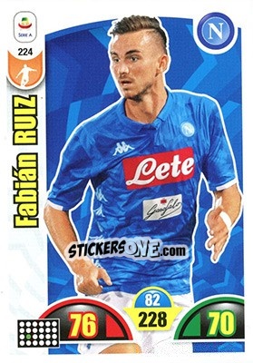 Sticker Fabián Ruiz - Calciatori 2018-2019. Adrenalyn XL n. 224 - Panini