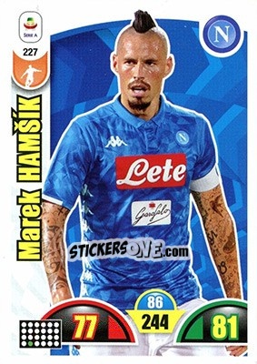 Cromo Marek Hamšík - Calciatori 2018-2019. Adrenalyn XL n. 227 - Panini
