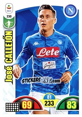 Sticker José Callejón - Calciatori 2018-2019. Adrenalyn XL - Panini