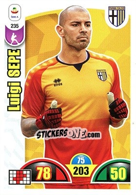 Sticker Luigi Sepe - Calciatori 2018-2019. Adrenalyn XL n. 235 - Panini