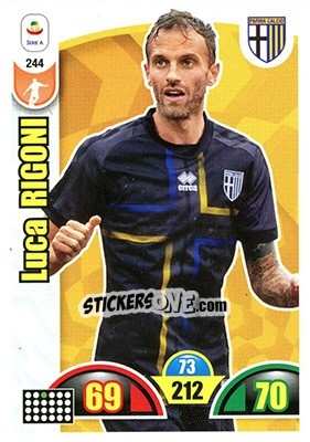 Sticker Luca Rigoni - Calciatori 2018-2019. Adrenalyn XL n. 244 - Panini