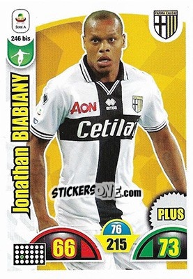 Cromo Jonathan Biabiany - Calciatori 2018-2019. Adrenalyn XL n. 246bis - Panini