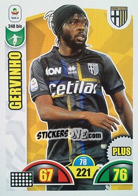 Sticker Gervinho - Calciatori 2018-2019. Adrenalyn XL n. 248bis - Panini