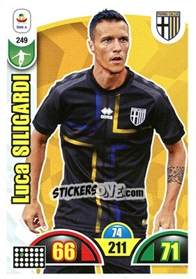Sticker Luca Siligardi - Calciatori 2018-2019. Adrenalyn XL n. 249 - Panini
