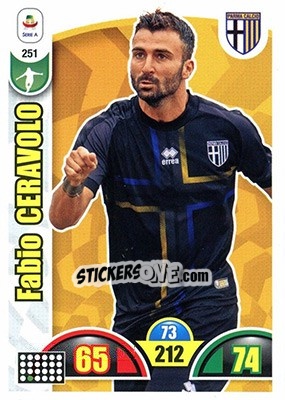 Sticker Fabio Ceravolo - Calciatori 2018-2019. Adrenalyn XL n. 251 - Panini