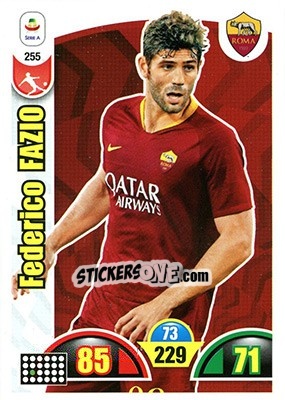 Sticker Federico Fazio - Calciatori 2018-2019. Adrenalyn XL n. 255 - Panini