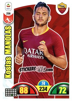 Sticker Kostas Manolas - Calciatori 2018-2019. Adrenalyn XL n. 256 - Panini