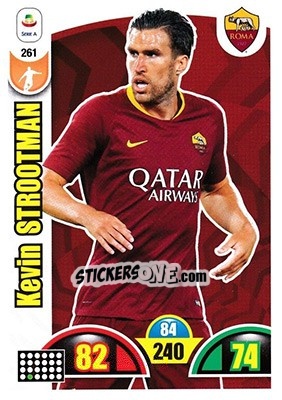 Sticker Kevin Strootman - Calciatori 2018-2019. Adrenalyn XL n. 261 - Panini