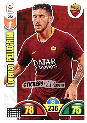 Sticker Lorenzo Pellegrini - Calciatori 2018-2019. Adrenalyn XL n. 262 - Panini