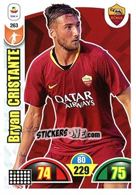 Sticker Bryan Cristante - Calciatori 2018-2019. Adrenalyn XL n. 263 - Panini