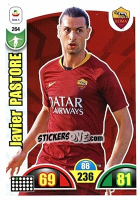 Figurina Javier Pastore - Calciatori 2018-2019. Adrenalyn XL - Panini