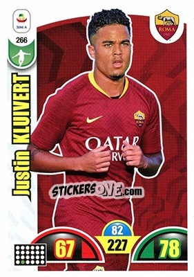 Sticker Justin Kluivert - Calciatori 2018-2019. Adrenalyn XL n. 266 - Panini