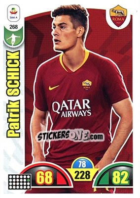 Sticker Patrik Schick - Calciatori 2018-2019. Adrenalyn XL n. 268 - Panini
