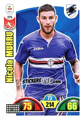 Sticker Nicola Murru - Calciatori 2018-2019. Adrenalyn XL n. 275 - Panini