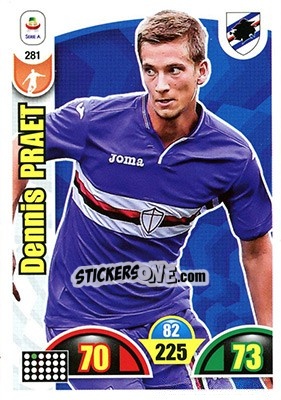 Sticker Dennis Praet - Calciatori 2018-2019. Adrenalyn XL n. 281 - Panini