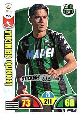 Sticker Leonardo Sernicola - Calciatori 2018-2019. Adrenalyn XL n. 295 - Panini