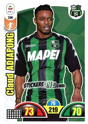 Sticker Claud Adjapong - Calciatori 2018-2019. Adrenalyn XL n. 296 - Panini