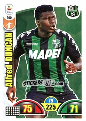 Sticker Alfred Duncan - Calciatori 2018-2019. Adrenalyn XL n. 300 - Panini
