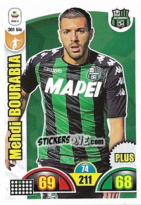 Sticker Mehdi Bourabia - Calciatori 2018-2019. Adrenalyn XL n. 301bis - Panini