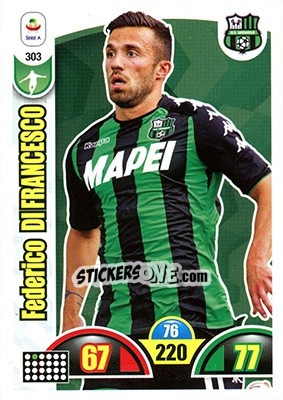 Sticker Federico Di Francesco - Calciatori 2018-2019. Adrenalyn XL n. 303 - Panini