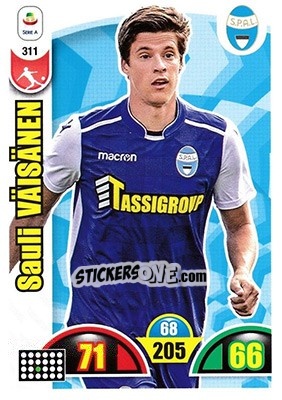 Sticker Sauli Väisänen - Calciatori 2018-2019. Adrenalyn XL n. 311 - Panini