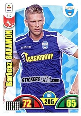 Sticker Bartosz Salamon - Calciatori 2018-2019. Adrenalyn XL - Panini