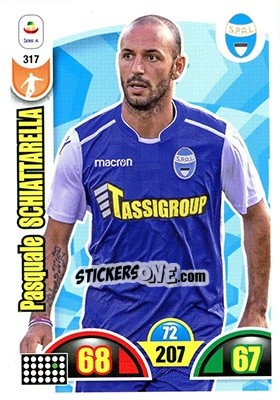 Sticker Pasquale Schiattarella - Calciatori 2018-2019. Adrenalyn XL n. 317 - Panini