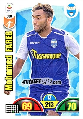 Sticker Mohamed Fares - Calciatori 2018-2019. Adrenalyn XL n. 320 - Panini