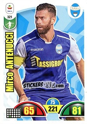Sticker Mirco Antenucci - Calciatori 2018-2019. Adrenalyn XL n. 321 - Panini