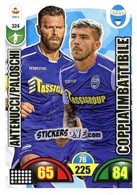 Sticker Mirco Antenucci / Andrea Petagna - Calciatori 2018-2019. Adrenalyn XL n. 324 - Panini