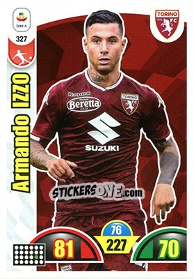 Sticker Armando Izzo - Calciatori 2018-2019. Adrenalyn XL n. 327 - Panini