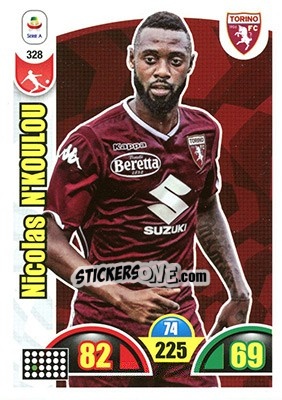 Sticker Nicolas N'Koulou - Calciatori 2018-2019. Adrenalyn XL n. 328 - Panini