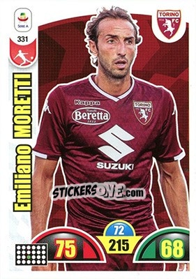 Sticker Emiliano Moretti - Calciatori 2018-2019. Adrenalyn XL n. 331 - Panini