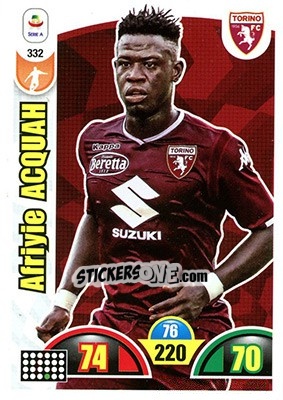 Figurina Afriyie Acquah - Calciatori 2018-2019. Adrenalyn XL - Panini