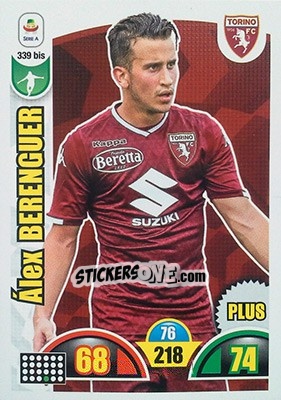 Sticker Alex Berenguer - Calciatori 2018-2019. Adrenalyn XL n. 339bis - Panini