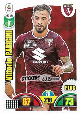 Sticker Vittorio Parigini - Calciatori 2018-2019. Adrenalyn XL n. 340bis - Panini
