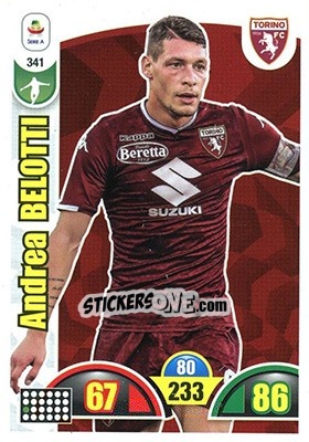 Sticker Andrea Belotti - Calciatori 2018-2019. Adrenalyn XL n. 341 - Panini