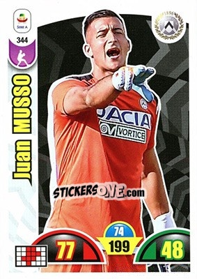 Sticker Juan Musso - Calciatori 2018-2019. Adrenalyn XL n. 344 - Panini