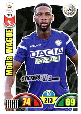 Sticker Molla Wague - Calciatori 2018-2019. Adrenalyn XL - Panini