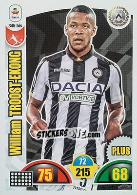 Sticker William Troost-Ekong - Calciatori 2018-2019. Adrenalyn XL n. 345bis - Panini