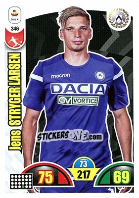 Sticker Jens Stryger Larsen - Calciatori 2018-2019. Adrenalyn XL n. 346 - Panini