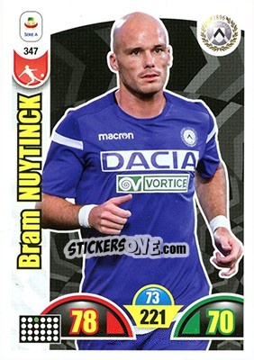 Sticker Bram Nuytinck - Calciatori 2018-2019. Adrenalyn XL n. 347 - Panini