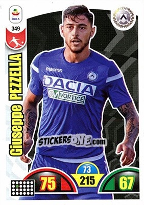 Sticker Giuseppe Pezzella - Calciatori 2018-2019. Adrenalyn XL n. 349 - Panini