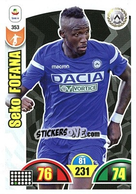 Sticker Seko Fofana - Calciatori 2018-2019. Adrenalyn XL n. 353 - Panini