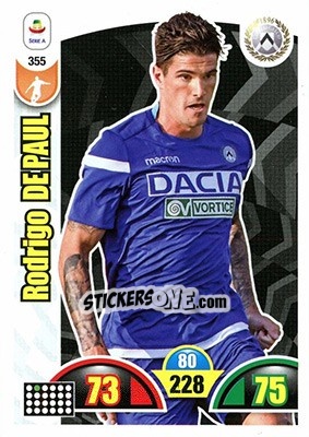 Sticker Rodrigo De Paul - Calciatori 2018-2019. Adrenalyn XL n. 355 - Panini