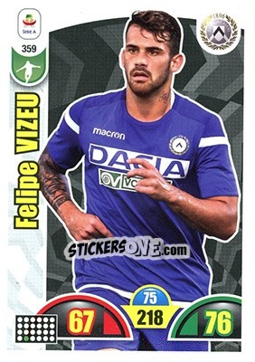 Figurina Felipe Vizeu - Calciatori 2018-2019. Adrenalyn XL n. 359 - Panini